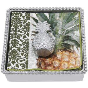 Mariposa Pineapple Beaded Napkin Box