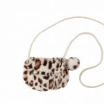 Tan Leopard Faux Fur Purse