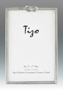 Tizo Design Slim <a href="https://lifestylesgiftware.com/product/tizo-design-slim-single-knot-silver-plate-frame-8x10/">Single Knot Silver Plate 8x10 Frame</a>