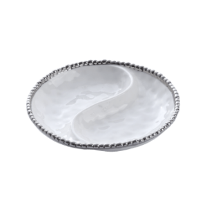 Pampa Bay Salerno Small Two Section Platter White