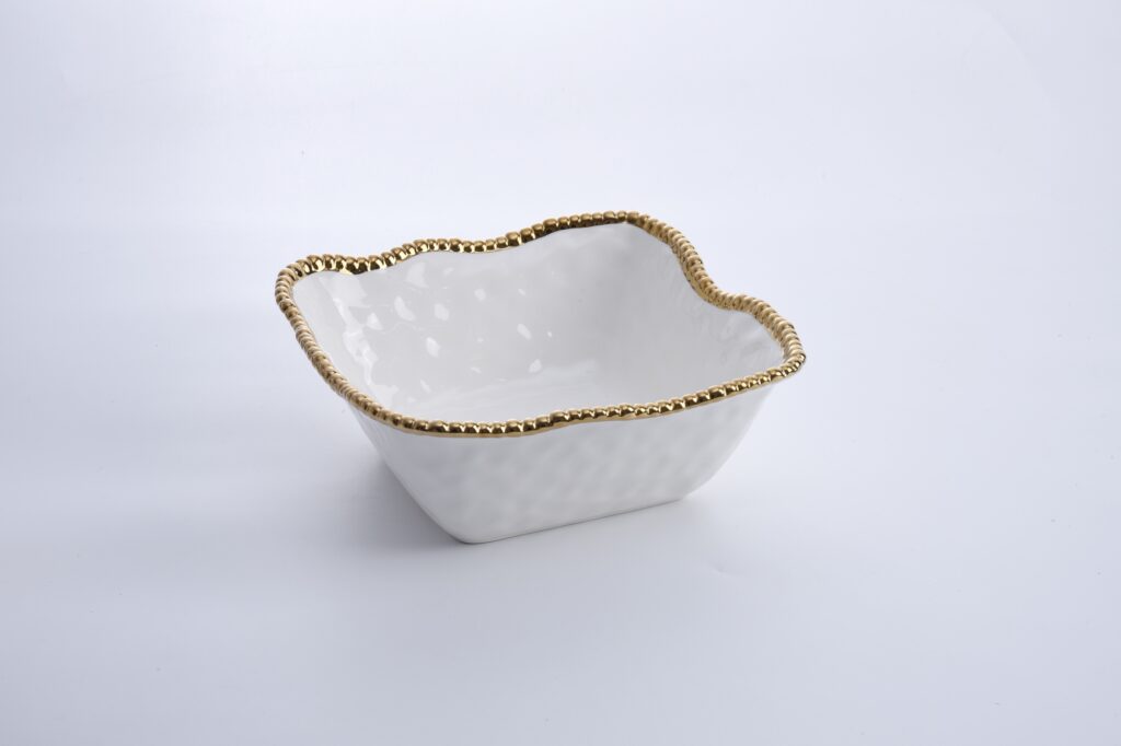 Pampa Bay Cappuccinotasse Mit Untertasse – Porzellan, Goldene Akzente, 7,6x19,7 Cm