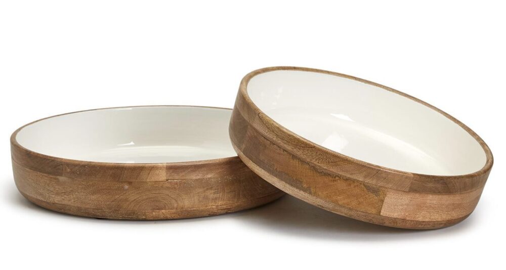 Two's Company Mango Wood Bowl