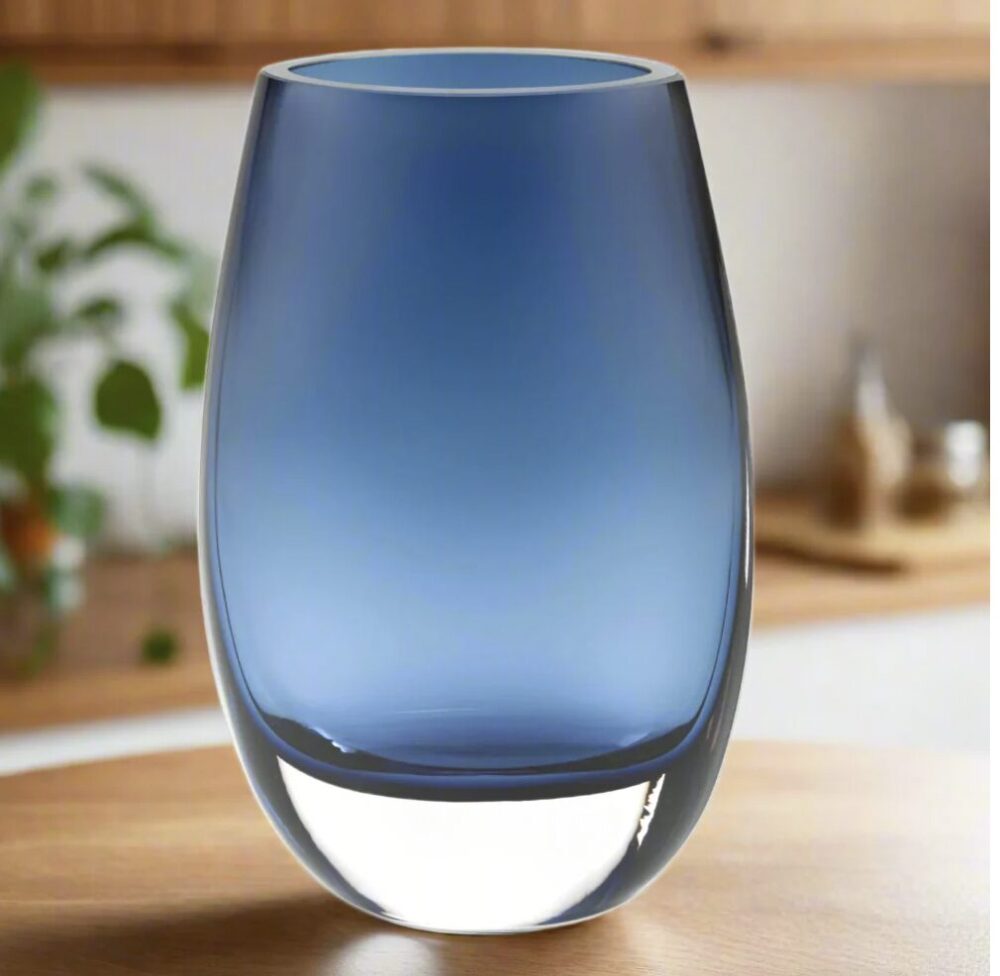 Badash Crystal Crescendo Midnight Blue Vase - Lifestyles Giftware