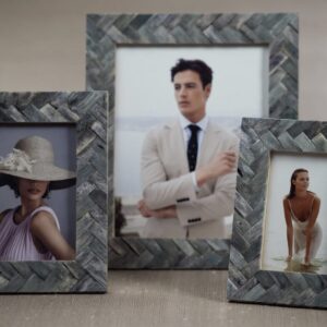 Zodax Mayfair Woven Bone Frame 4x6