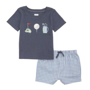 Mud Pie Golf Short Set 12-18mo