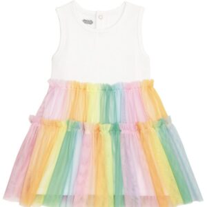 Mud Pie Rainbow Ombre Tutu Tank Dress 4-5T