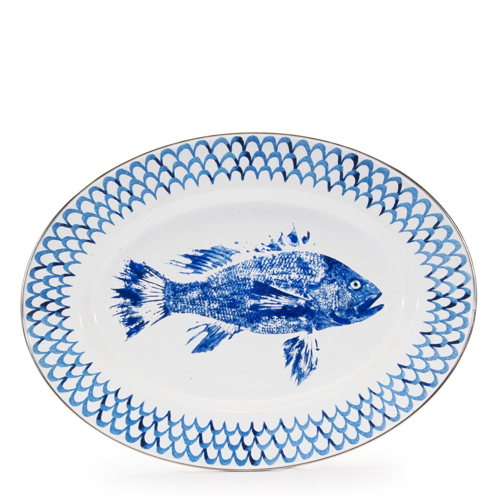 Golden Rabbit Fish Camp Oval Platter