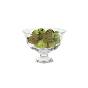 Badash Crystal Monica European Mouth Blown Medium Pedestal or Small Lead Free Crystal Fruit Bowl - SR703